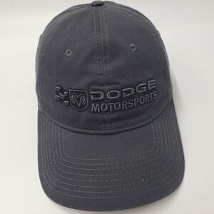 Vintage Dodge Motorsports Hat Adjustable Drew Pearson Gray NASCAR Racing Men